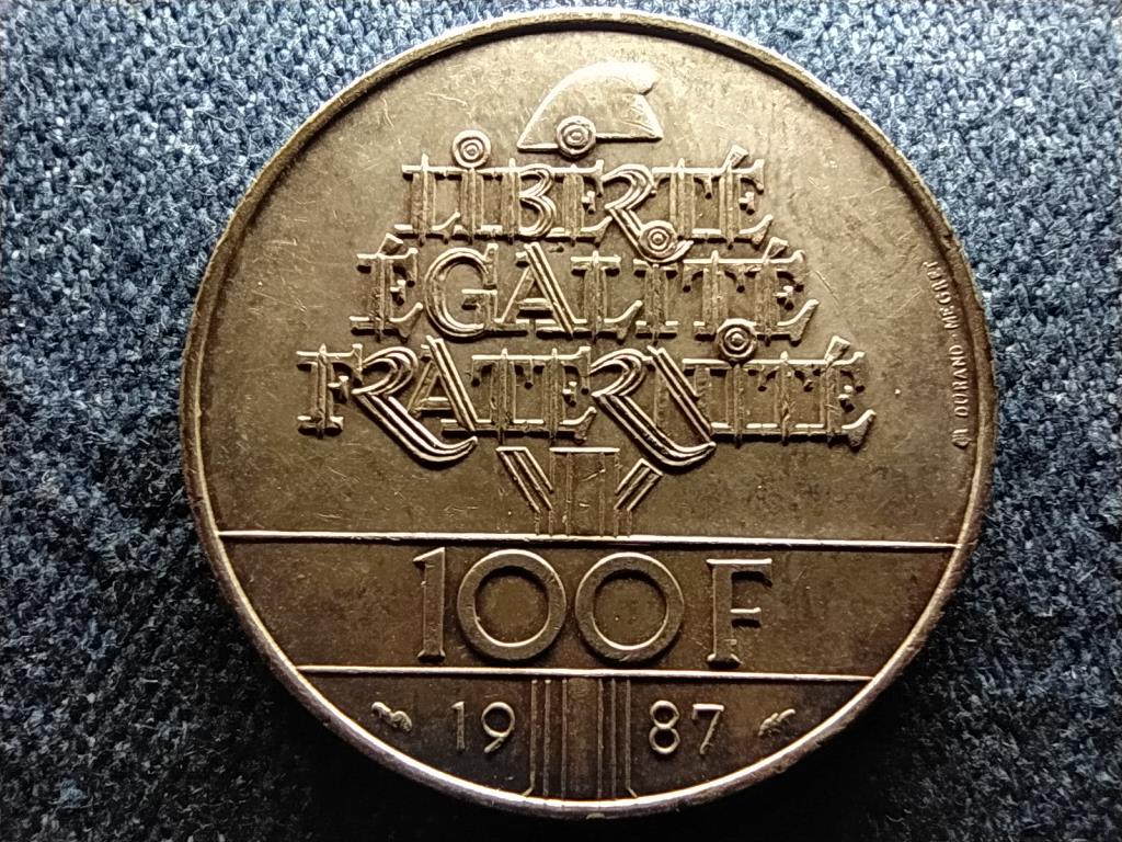 Franciaorsz&aacute;g 230 &eacute;ve sz&uuml;letett La Fayette .900 ez&uuml;st 100 frank