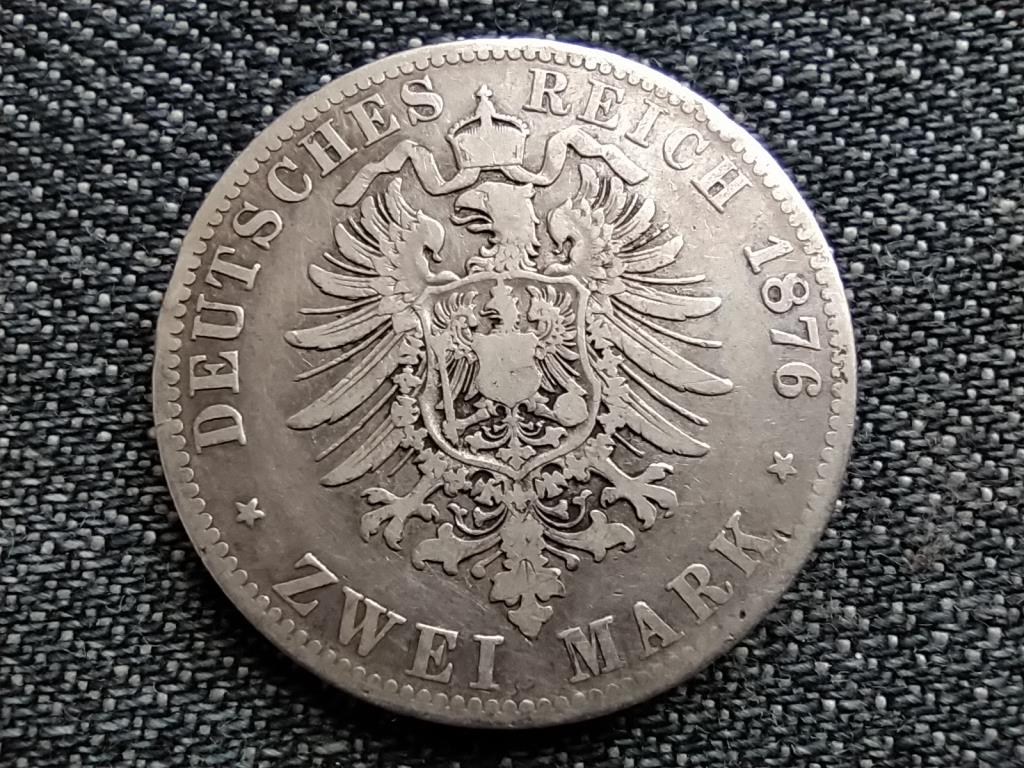 Poroszorsz&aacute;g I. Vilmos (1861-1888) .900 ez&uuml;st 2 m&aacute;rka