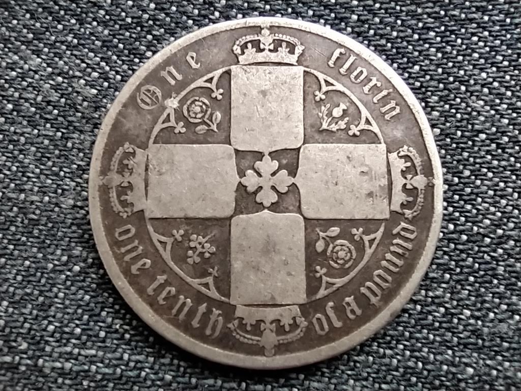 Anglia Vikt&oacute;ria (1837-1901) .925 ez&uuml;st 1 Florin