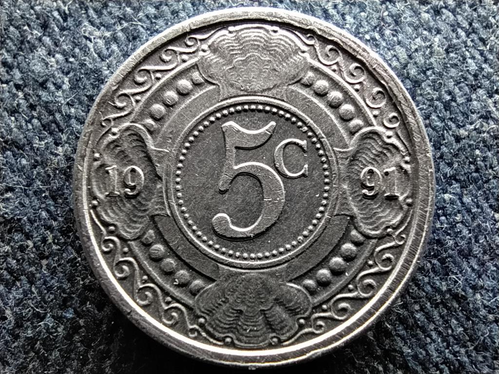 Holland Antill&aacute;k Beatrix (1980-2013) 5 cent
