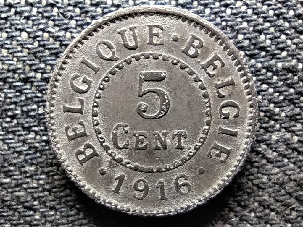 Belgium I. Albert (1909-1934) n&eacute;met megsz&aacute;ll&aacute;s 5 centime