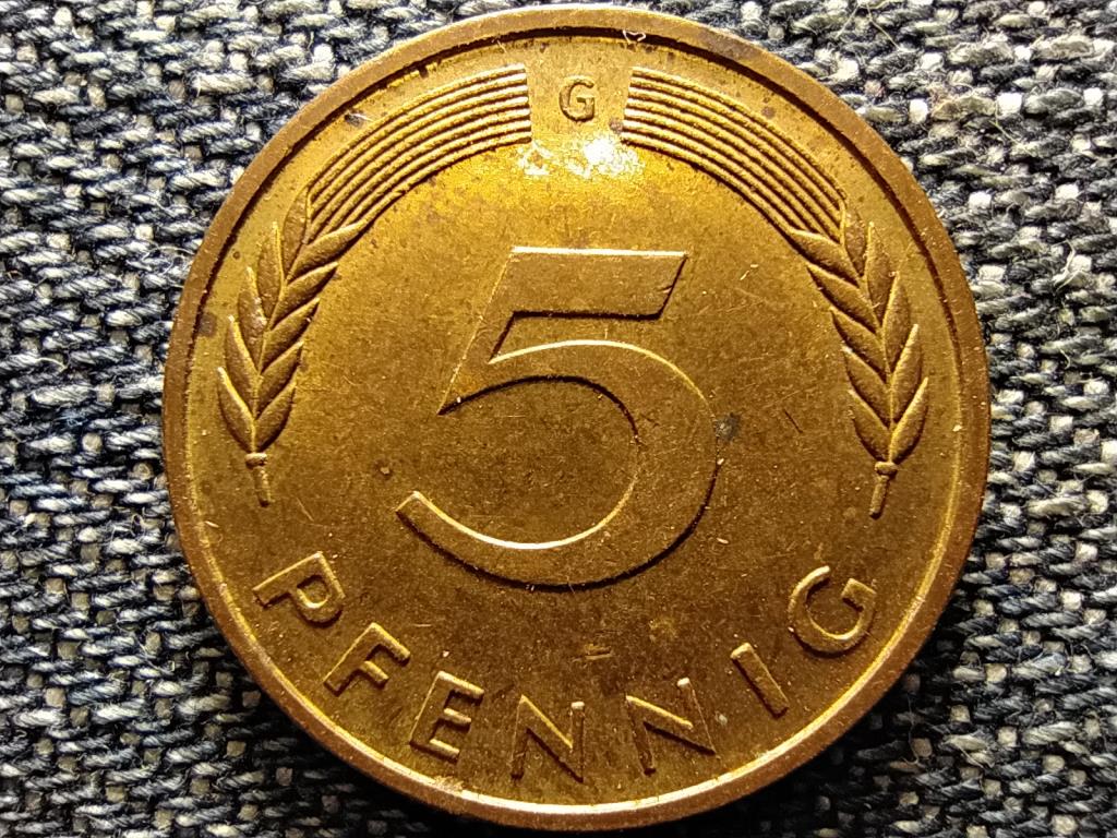 N&eacute;metorsz&aacute;g NSZK (1949-1990) 5 Pfennig
