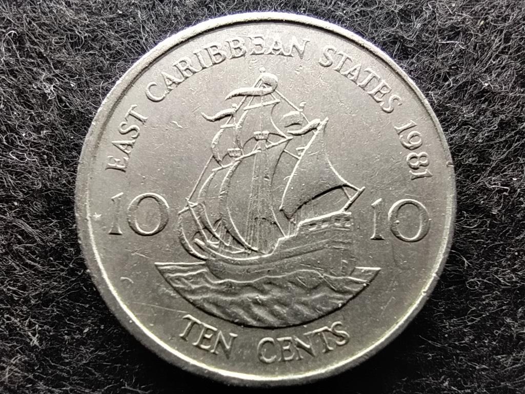 Kelet-karibi &Aacute;llamok Szervezete II. Erzs&eacute;bet 10 cent