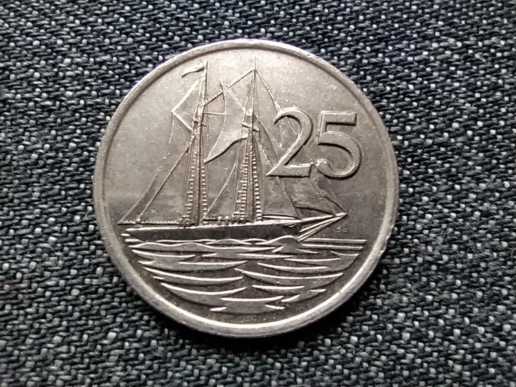 Kajm&aacute;n-szigetek II. Erzs&eacute;bet (1952-) 'Kirk B' szk&uacute;ner 25 cent