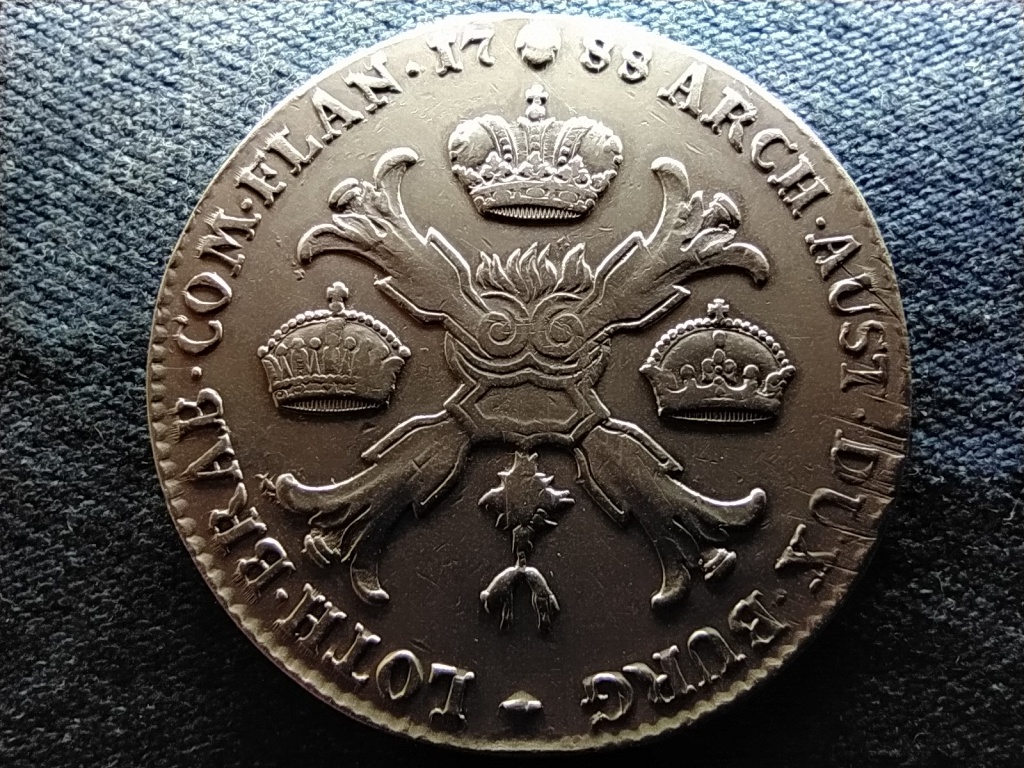 Osztr&aacute;k N&eacute;metalf&ouml;ld II. J&oacute;zsef (1780-1790) .873 ez&uuml;st 1 koronatall&eacute;r