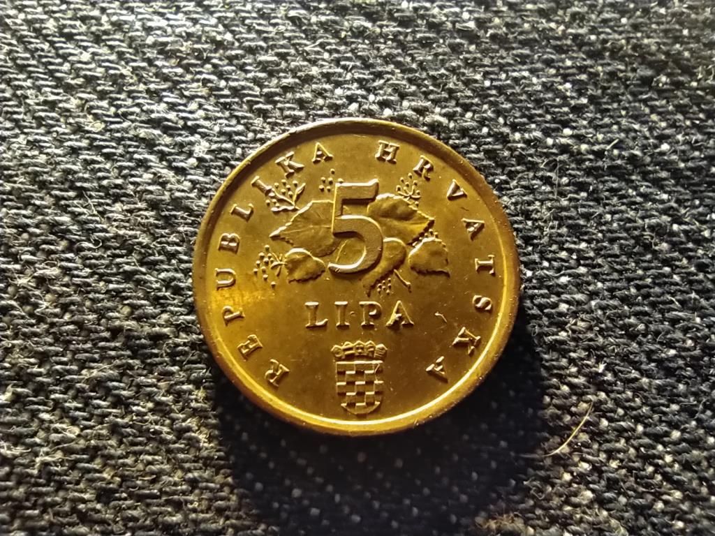 Horv&aacute;torsz&aacute;g 5 lipa (latin sz&ouml;vegez&eacute;sű)