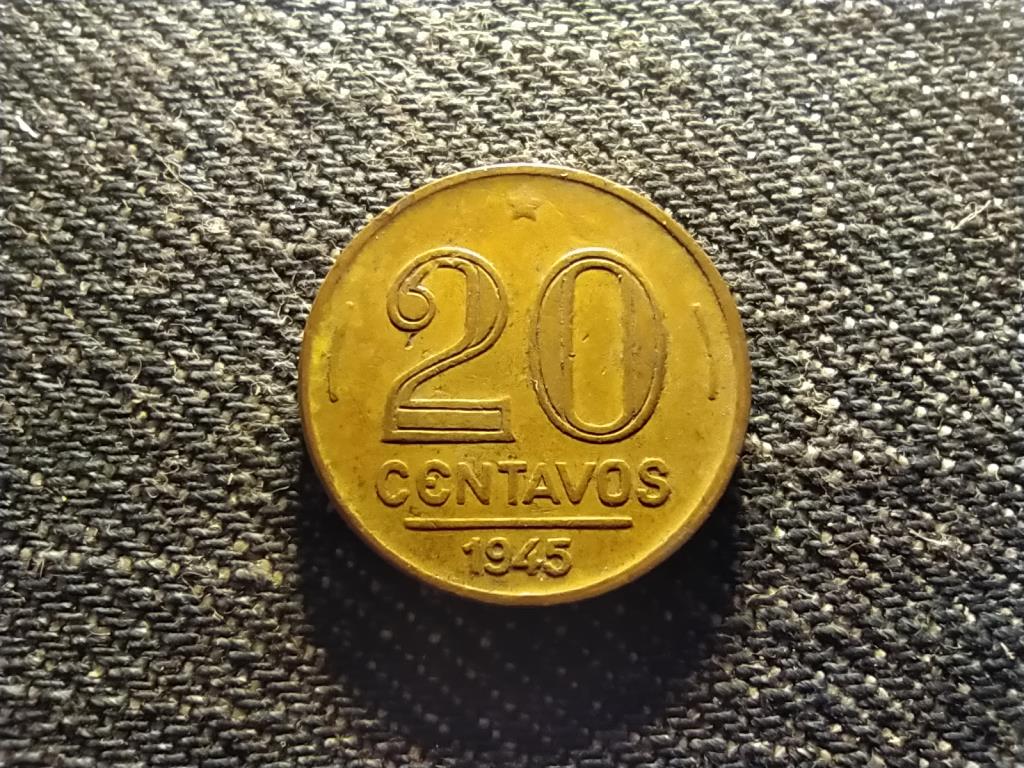 Braz&iacute;lia Get&uacute;lio Vargas (1882-1954) 20 centav&oacute;