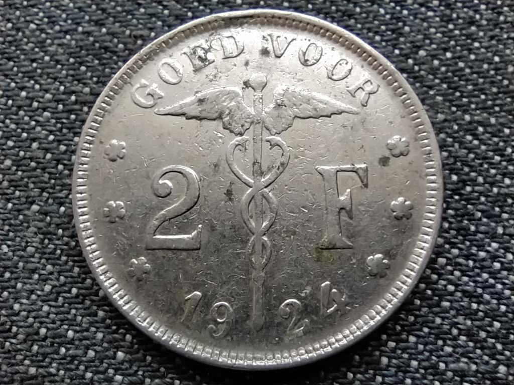 Belgium I. Albert (1909-1934) 2 Frank (holland sz&ouml;veg)