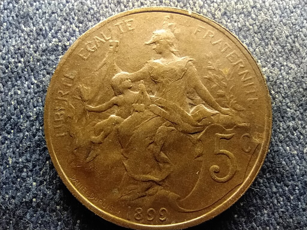 Franciaorsz&aacute;g Harmadik K&ouml;zt&aacute;rsas&aacute;g 5 Centimes