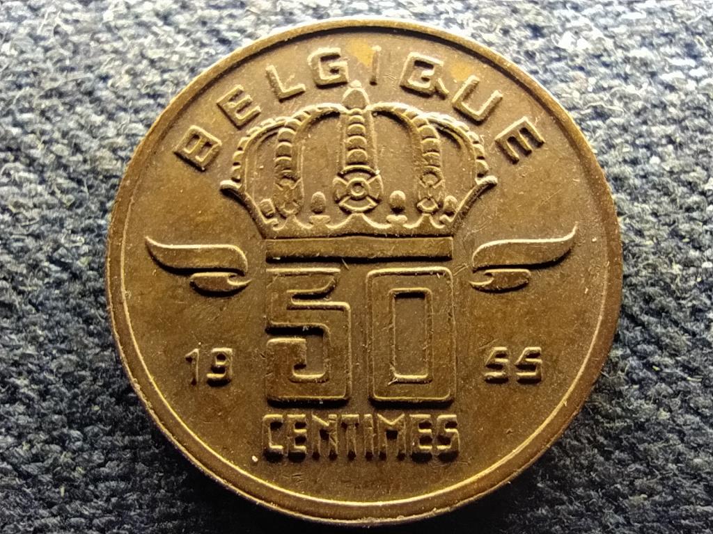 Belgium I. Baldvin (1951-1993) 50 centime (francia sz&ouml;veg)