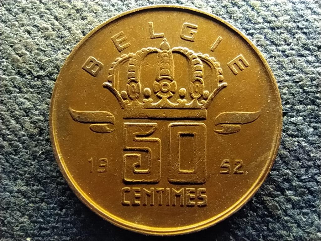 Belgium I. Baldvin (1951-1993) 50 centime (holland sz&ouml;veg)