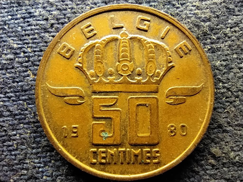 Belgium I. Baldvin (1951-1993) 50 centime (holland sz&ouml;veg)