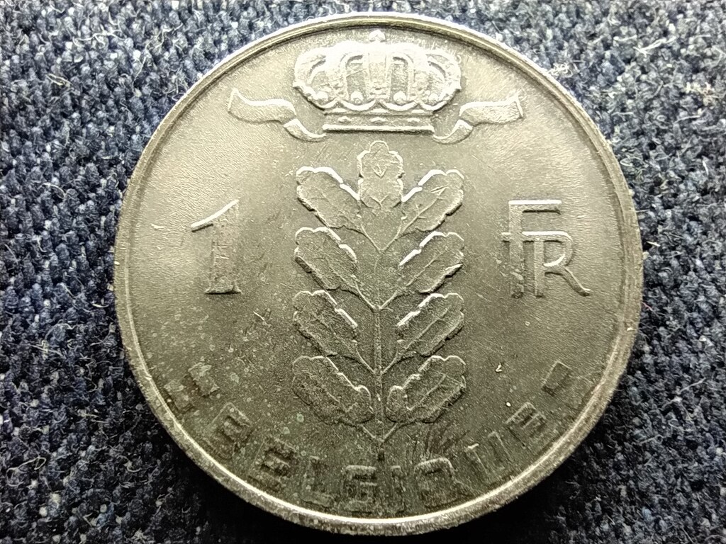 Belgium I. Baldvin (1951-1993) 1 Frank (francia sz&ouml;veg)