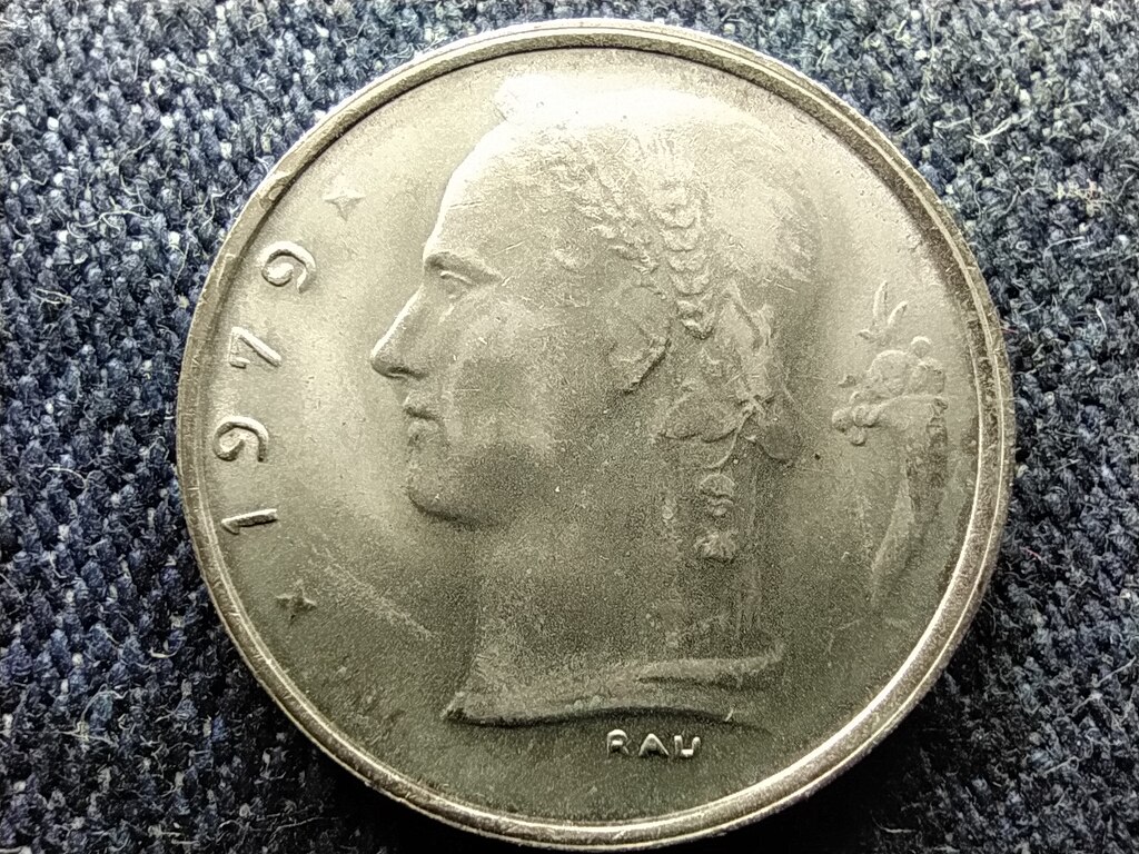 Belgium I. Baldvin (1951-1993) 1 Frank (francia sz&ouml;veg)