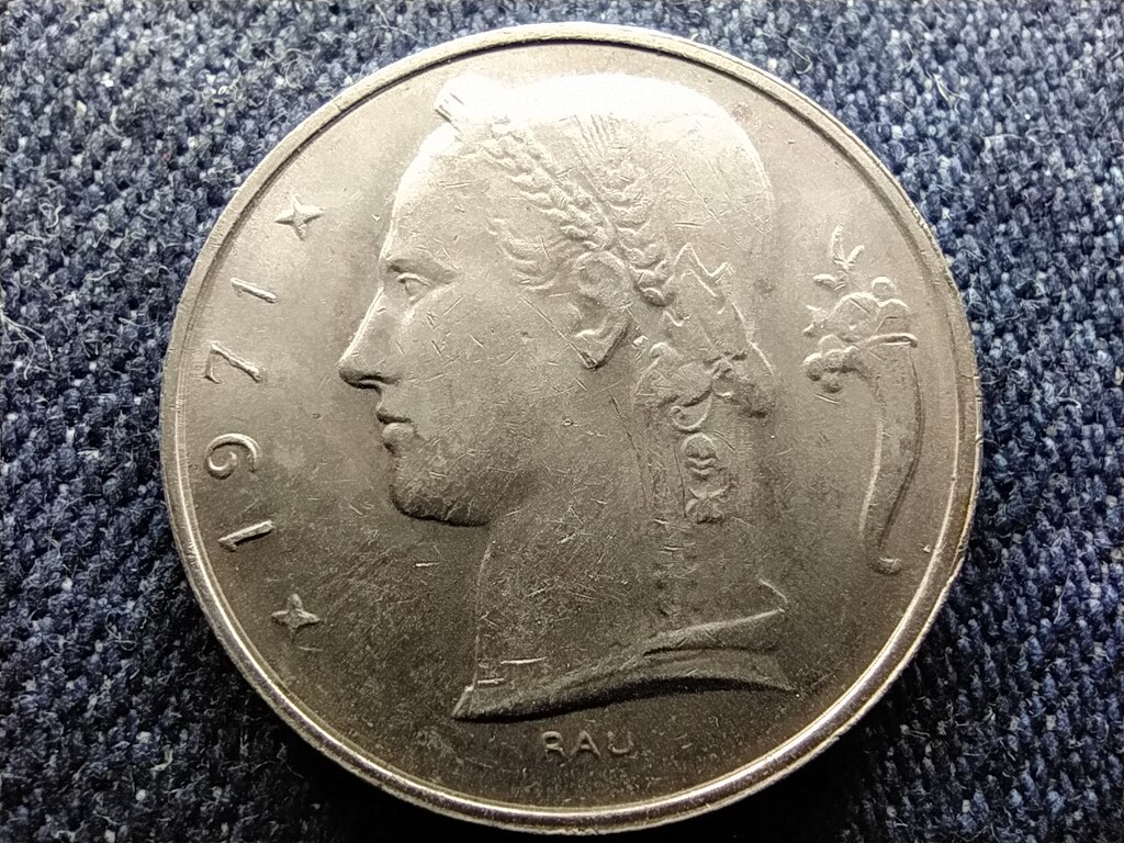 Belgium I. Baldvin (1951-1993) 5 Frank (francia sz&ouml;veg)