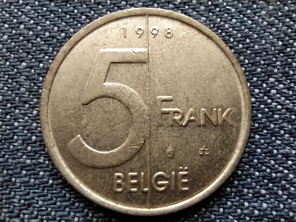 Belgium II. Albert (1993-2013) 5 Frank (holland sz&ouml;veg)