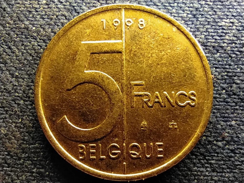Belgium II. Albert (1993-2013) 5 Frank (francia sz&ouml;veg)