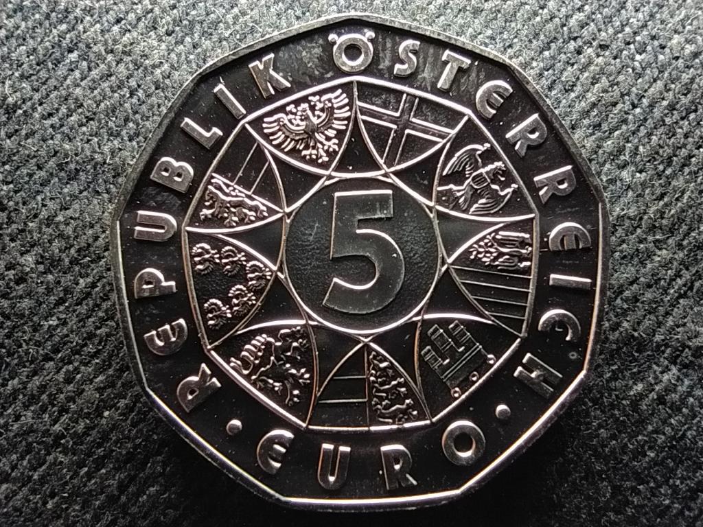 Ausztria Labdar&uacute;g&aacute;s EB 2008 .800 ez&uuml;st 5 Euro