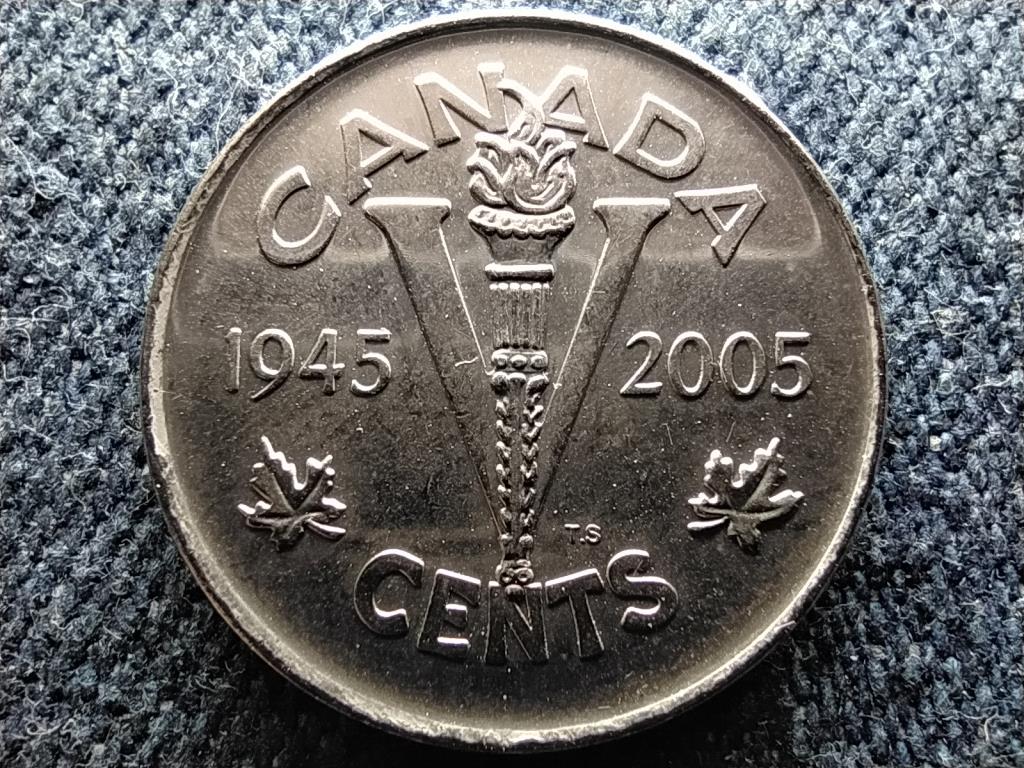 Kanada A győzelem 60. &eacute;vfordul&oacute;ja 5 Cent