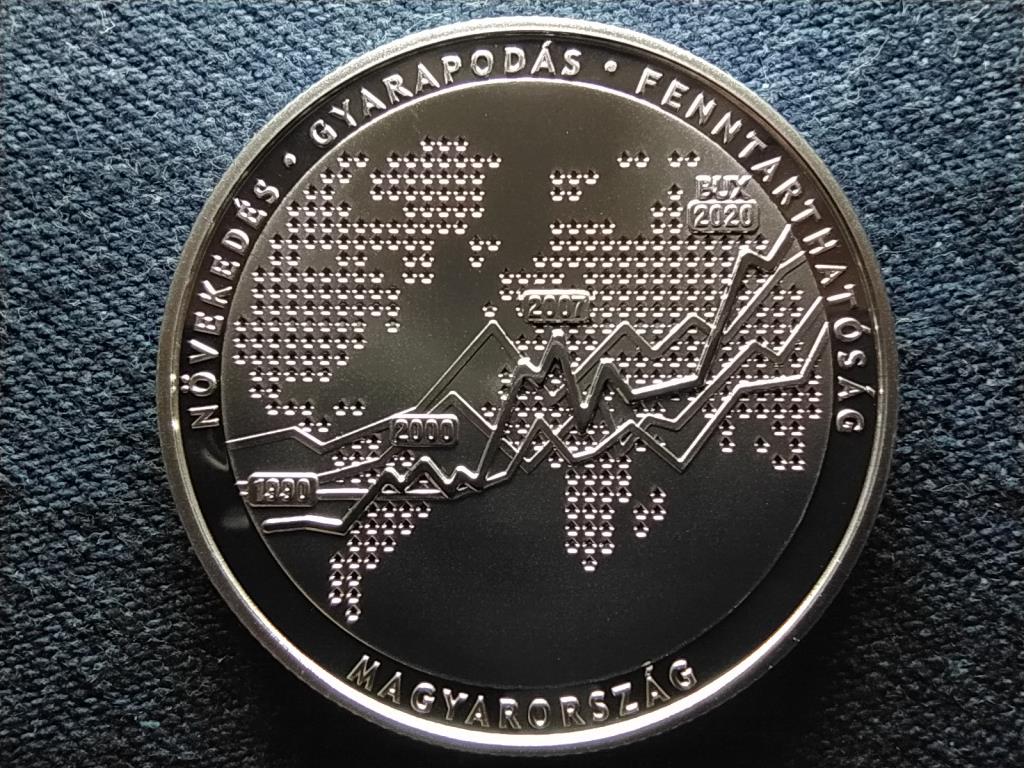30 &eacute;ves a Budapesti &Eacute;rt&eacute;ktőzsde .925 ez&uuml;st 10000 Forint