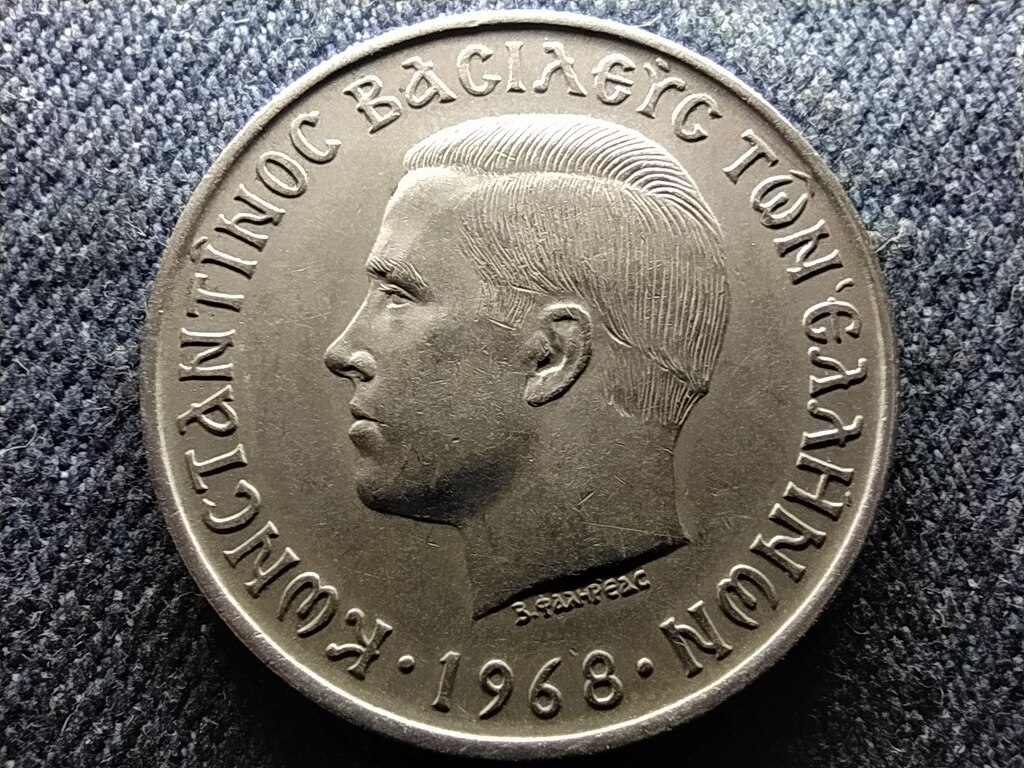 G&ouml;r&ouml;gorsz&aacute;g II. Konstantin (1964-1973) 10 drachma