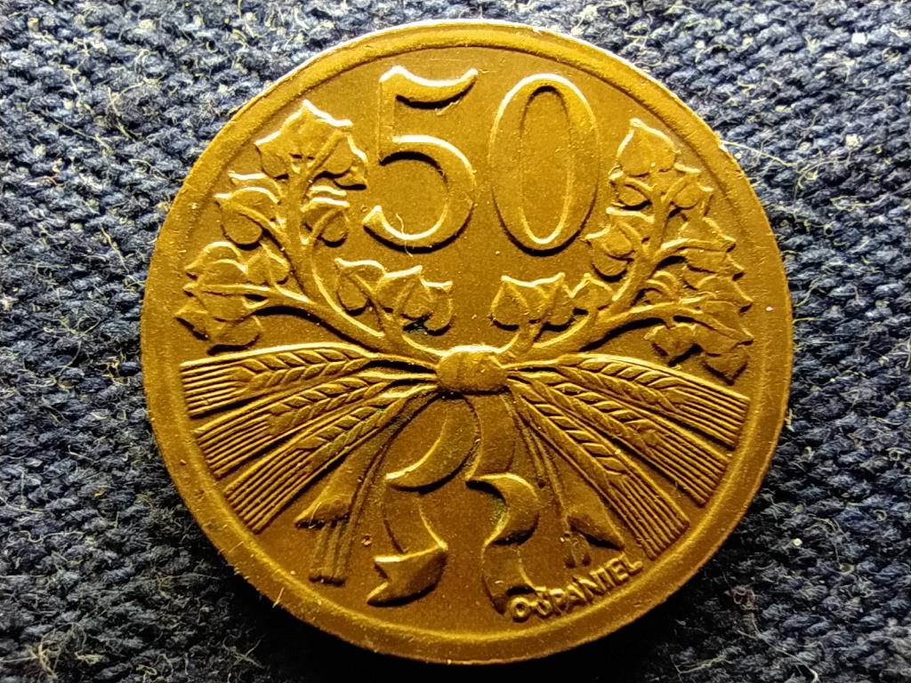 Csehszlov&aacute;kia N&eacute;pk&ouml;zt&aacute;rsas&aacute;g (1948-1960) 50 Heller