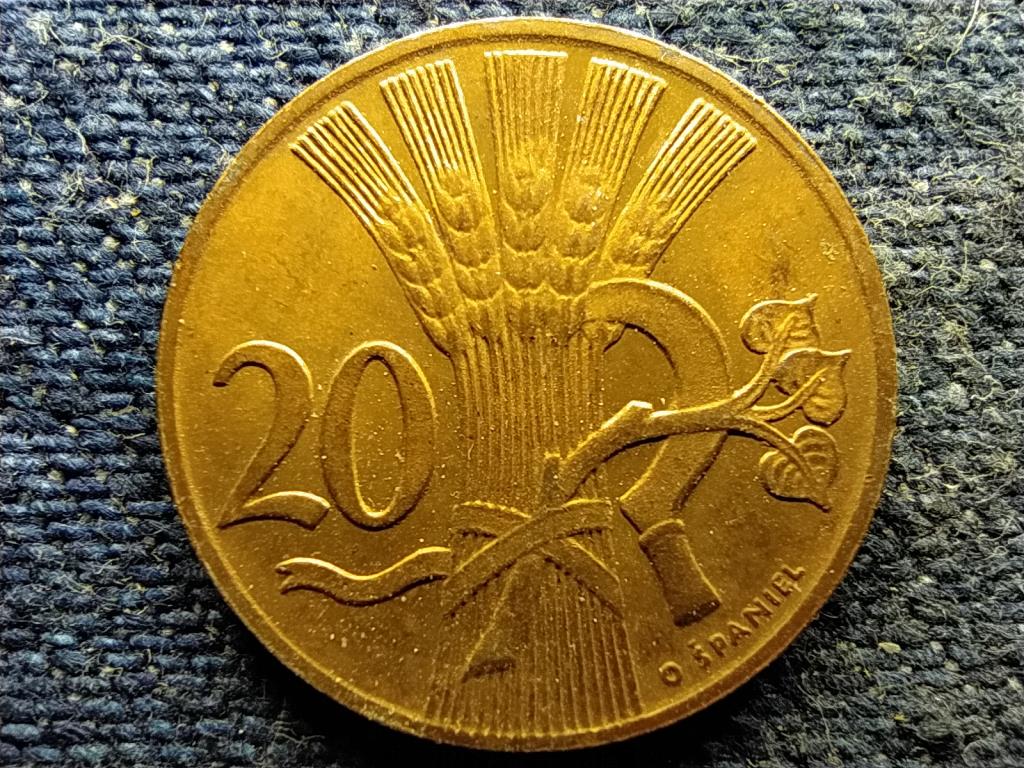 Csehszlov&aacute;kia N&eacute;pk&ouml;zt&aacute;rsas&aacute;g (1948-1960) 20 Heller