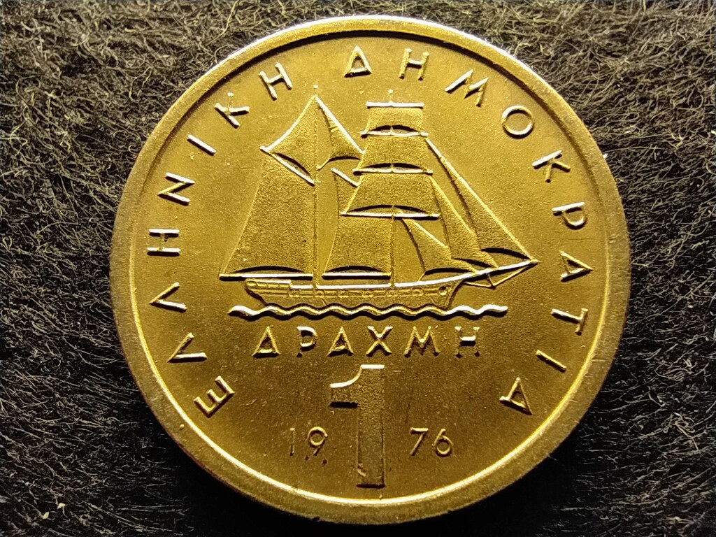 G&ouml;r&ouml;gorsz&aacute;g Constantine Kanaris korvett 1 drachma