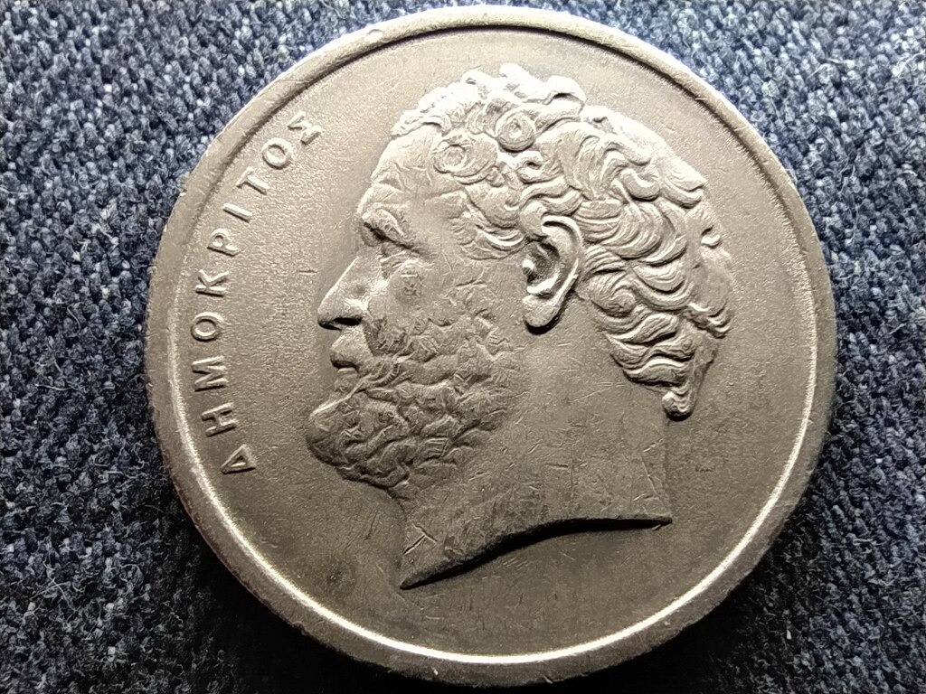G&ouml;r&ouml;gorsz&aacute;g atom Democritus 10 drachma