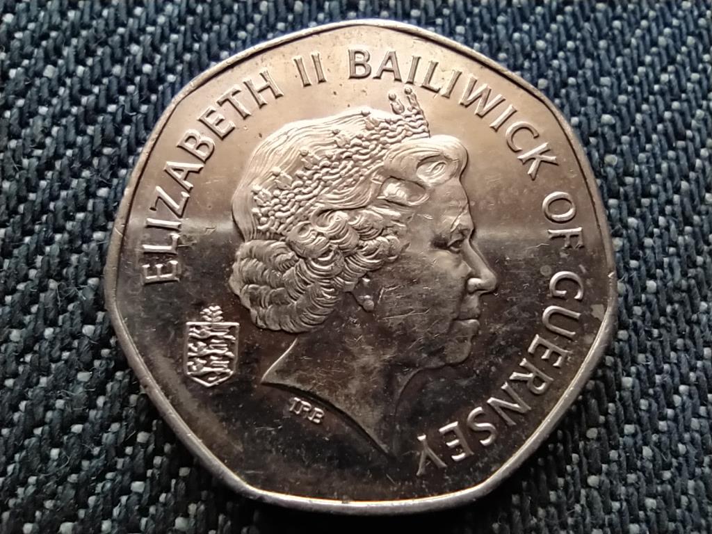 Guernsey II. Erzs&eacute;bet 20 penny