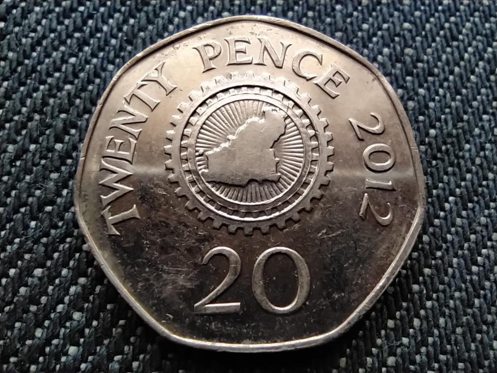 Guernsey II. Erzs&eacute;bet 20 penny