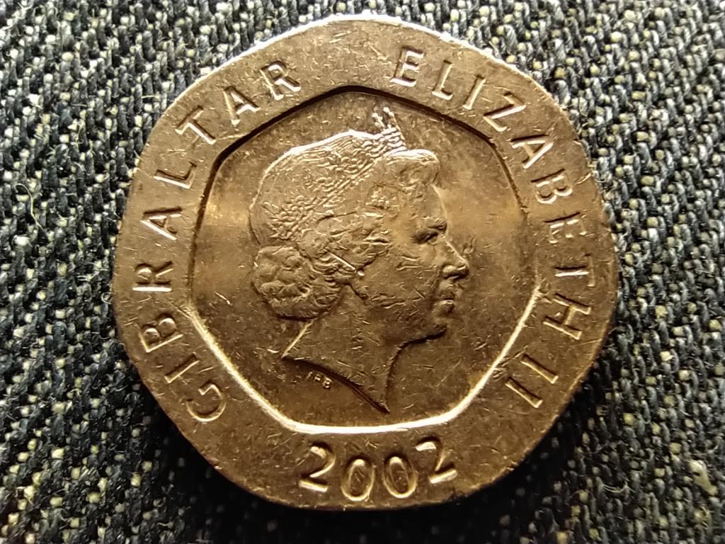 Gibralt&aacute;r II. Erzs&eacute;bet Eur&oacute;pai Szűzanya 20 penny