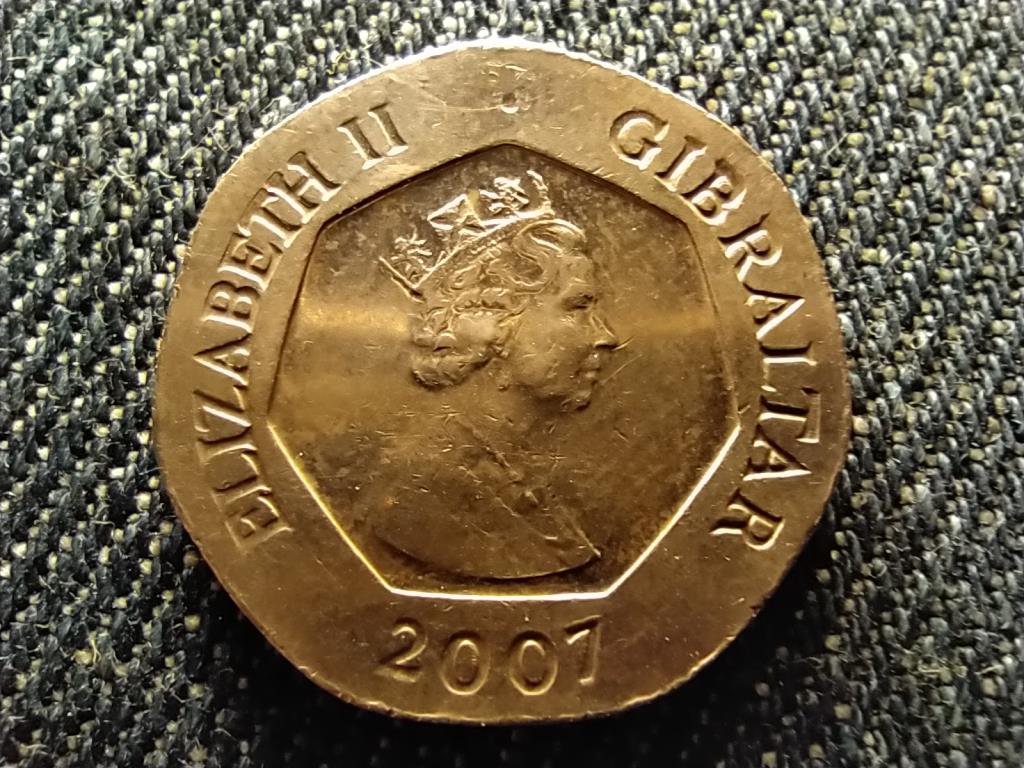 Gibralt&aacute;r II. Erzs&eacute;bet Gibralt&aacute;r kulcsai 20 penny