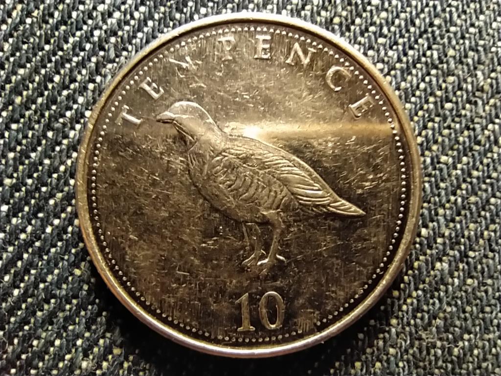 Gibralt&aacute;r szirtifogoly 10 penny