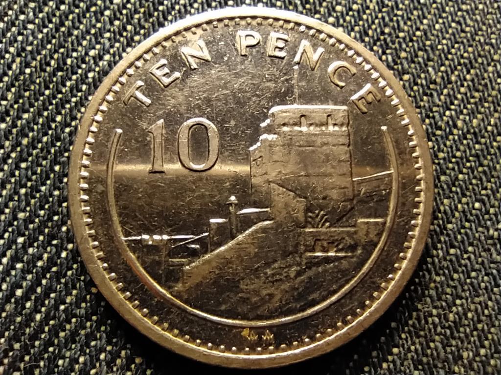 Gibralt&aacute;r II. Erzs&eacute;bet M&oacute;r v&aacute;r 10 penny