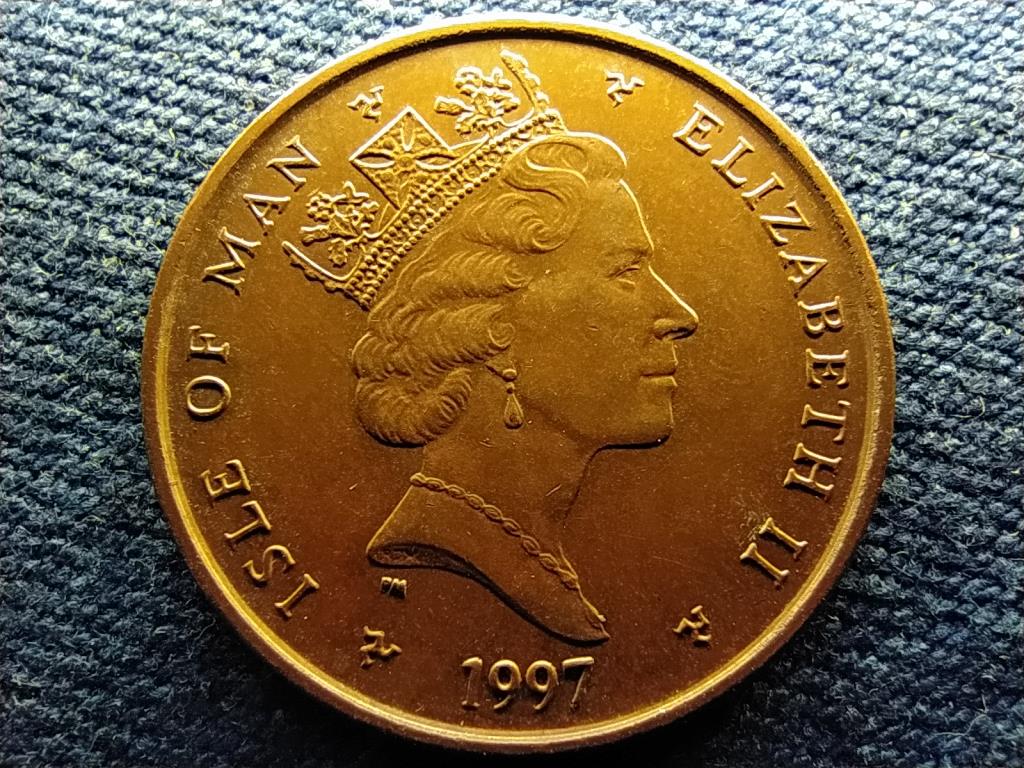 Man-sziget II. Erzs&eacute;bet ker&eacute;kp&aacute;rosok 2 penny