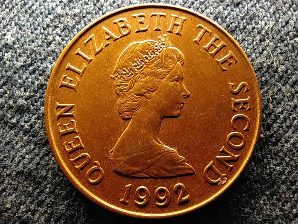 Jersey II. Erzs&eacute;bet St. Helier remetelak 2 penny