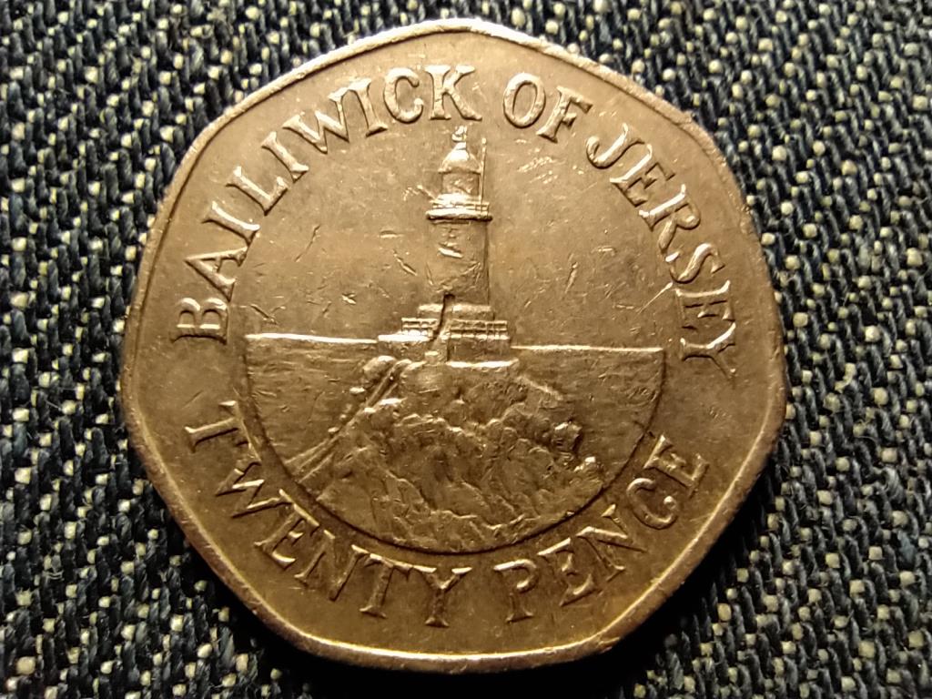 Jersey II. Erzs&eacute;bet Vil&aacute;g&iacute;t&oacute;torony 20 penny