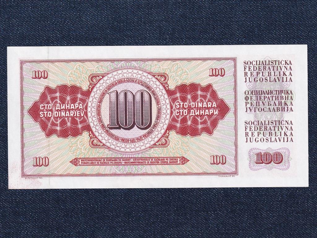 Jugoszl&aacute;via 100 D&iacute;n&aacute;r bankjegy