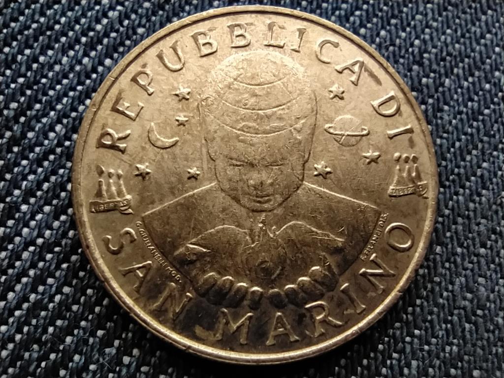 San Marino Az ember &eacute;s a műv&eacute;szi kifejez&eacute;s 200 L&iacute;ra