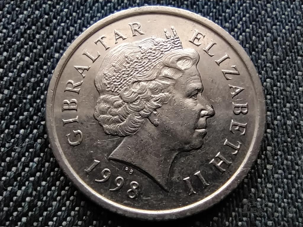 Gibralt&aacute;r II. Erzs&eacute;bet Europort 10 penny