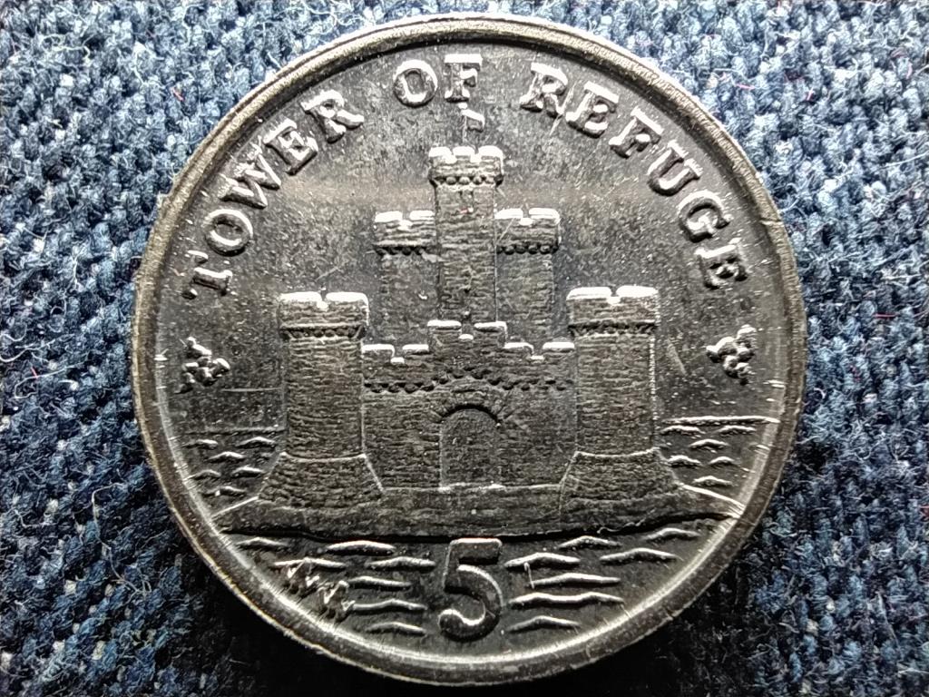 Man-sziget II. Erzs&eacute;bet mened&eacute;ktorony 5 penny