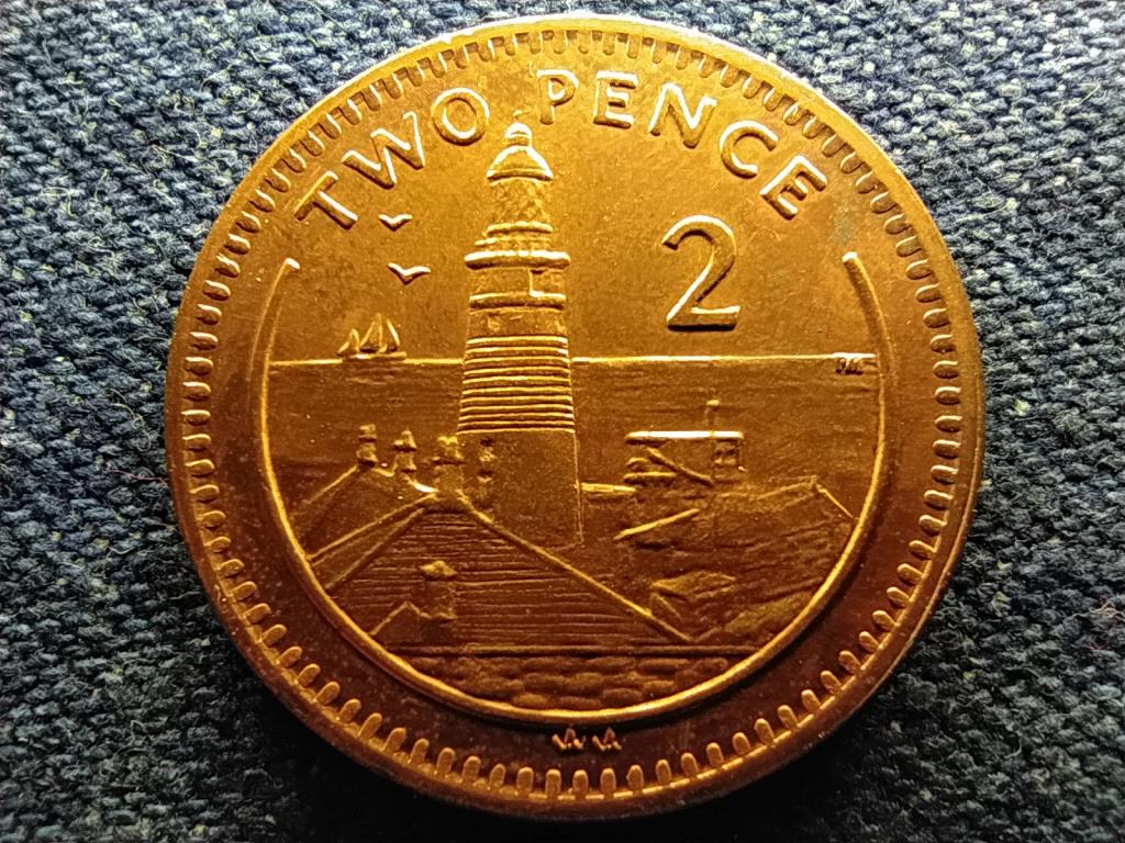 Gibralt&aacute;r II. Erzs&eacute;bet vil&aacute;g&iacute;t&oacute;torony 2 penny
