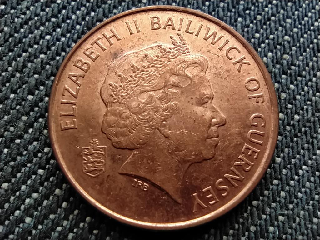 Guernsey II. Erzs&eacute;bet r&aacute;k 1 penny