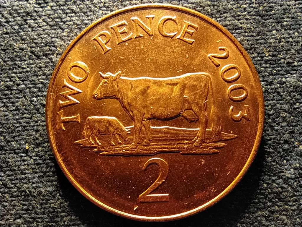 Guernsey II. Erzs&eacute;bet teh&eacute;n 2 penny