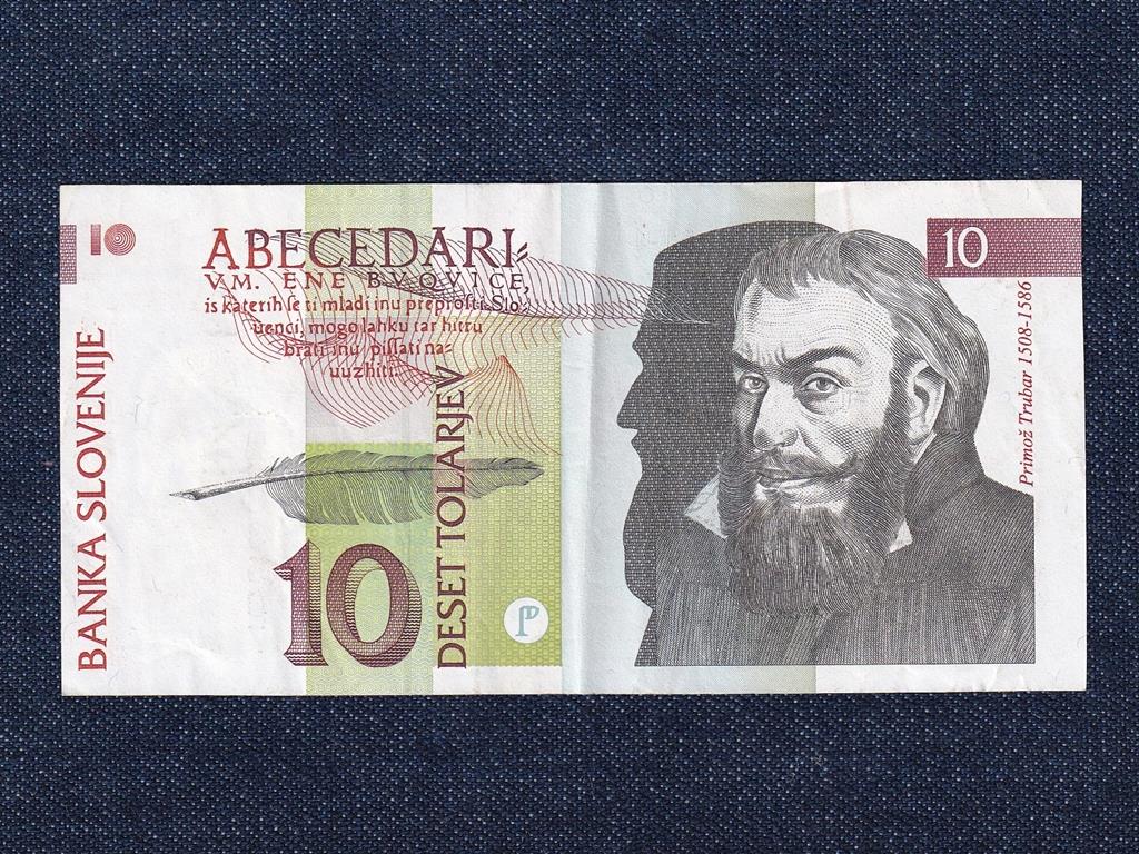 Szlov&eacute;nia 10 tolar bankjegy
