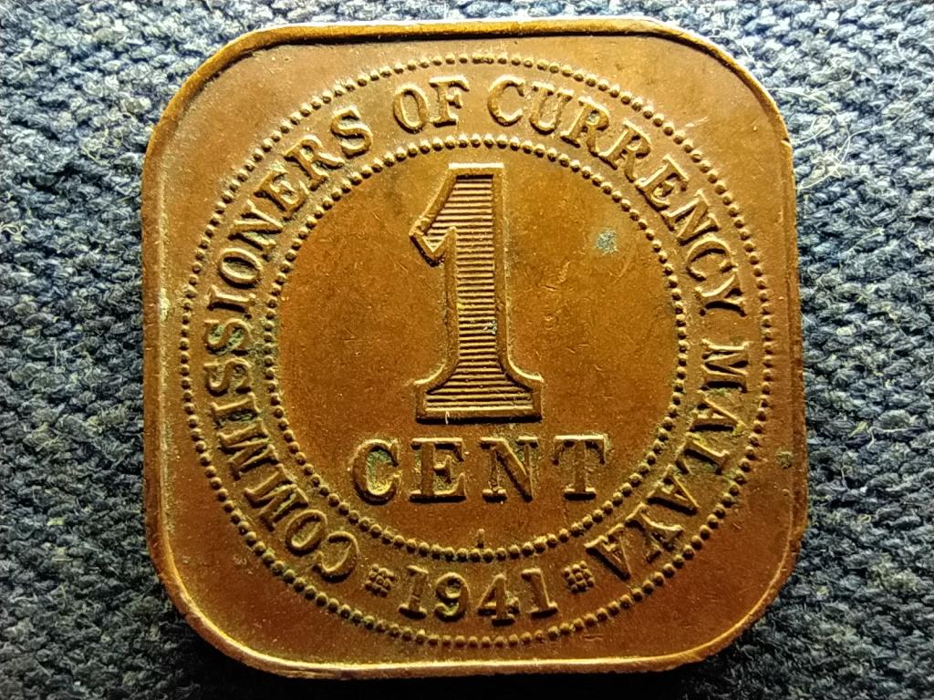 Malajzia VI. Gy&ouml;rgy (1936-1952) 1 cent