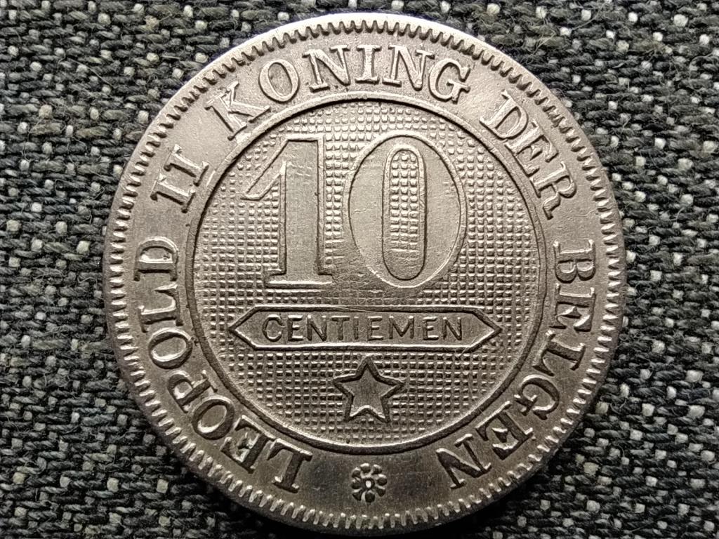 Belgium II. Lip&oacute;t (1865-1909) 10 centime holland sz&ouml;veg