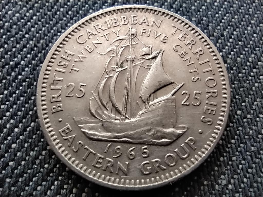 Kelet-karibi &Aacute;llamok Szervezete Golden Hind Drake haj&oacute;ja 25 cent