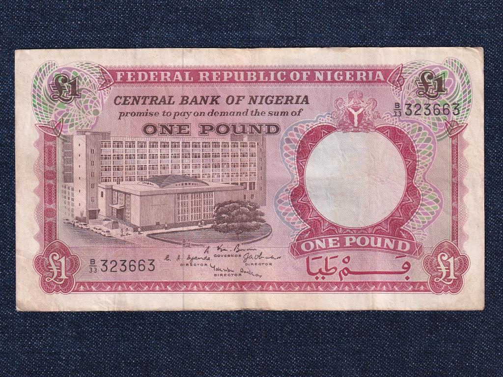 Nig&eacute;ria 1 font bankjegy